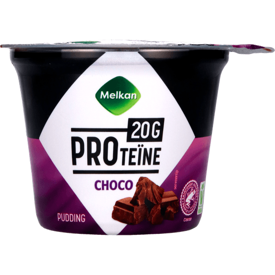 Melkan High protein pudding chocolade - Dirk