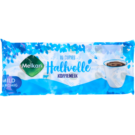 Melkan Koffiemelkcups halfvol 10 pack - Dirk