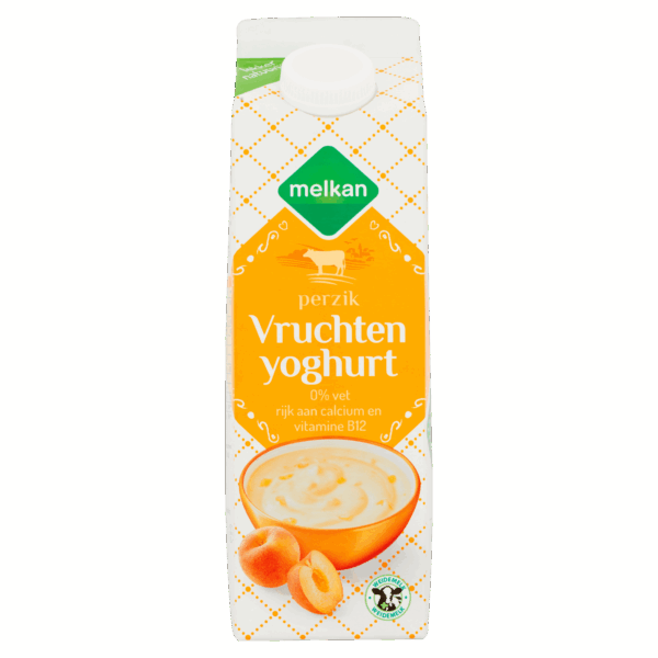 Melkan Magere vruchtenyoghurt perzik - PLUS