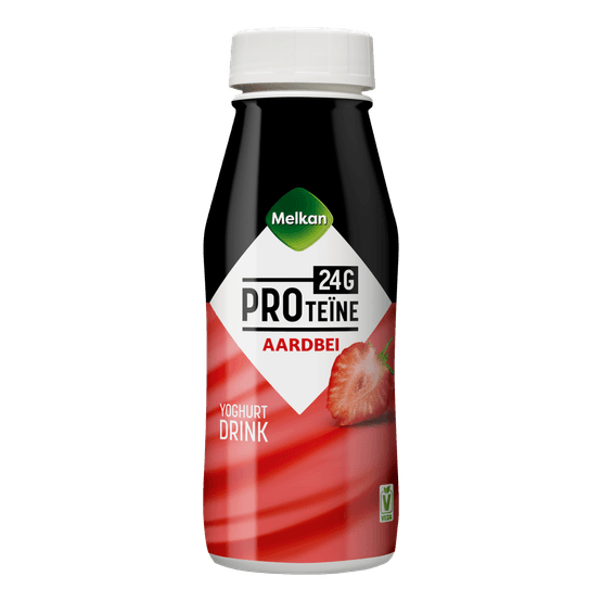 Melkan Yoghurt drink aardbei - Dirk