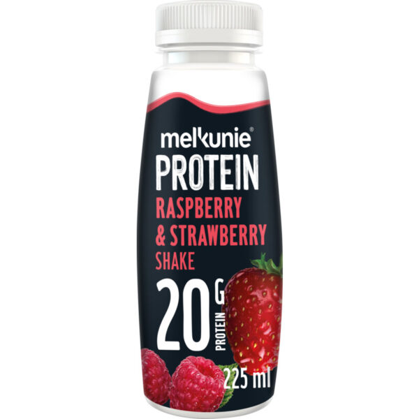 Melkunie Protein Aardbei & Framboos Shake - Albert Heijn