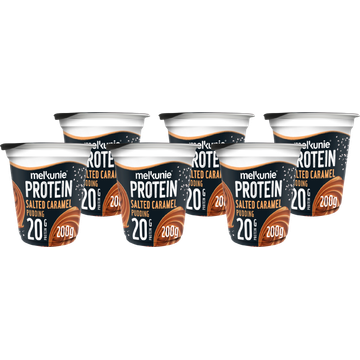 Melkunie Protein Salted Caramel Pudding 6 x 200gr - JUMBO