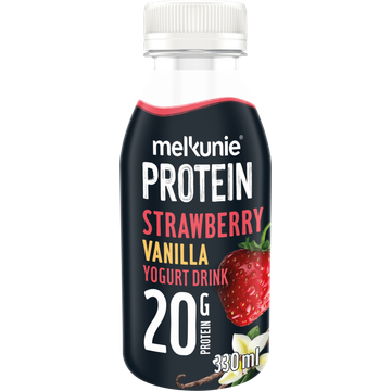 Melkunie Protein Strawberry Vanilla Yogurt Drink - JUMBO