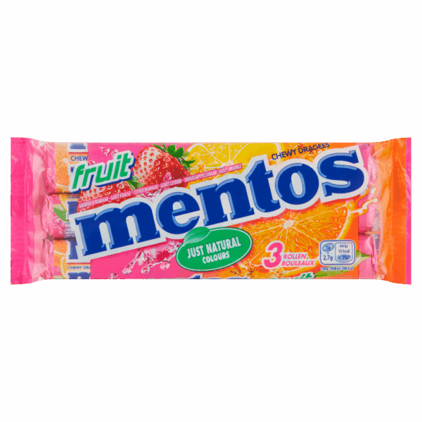 Mentos Fruit 3-pack - PLUS