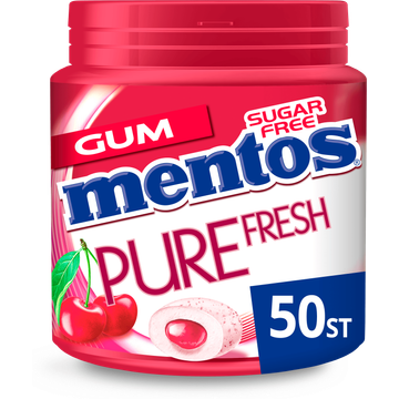 Mentos Gum Pure Fresh Cherry Suikervrij - JUMBO