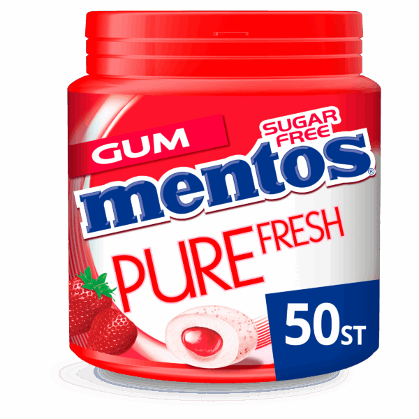 Mentos Gum Pure Fresh Strawberry - PLUS