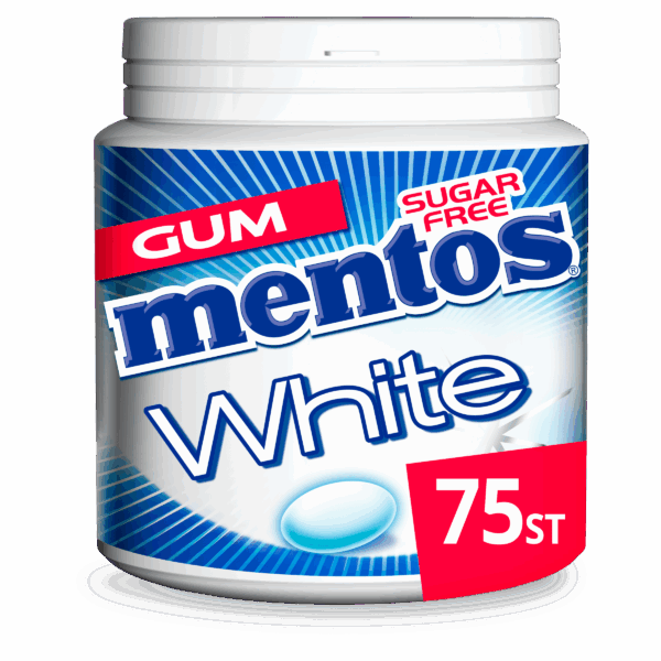 Mentos Gum White Cool Mint - PLUS