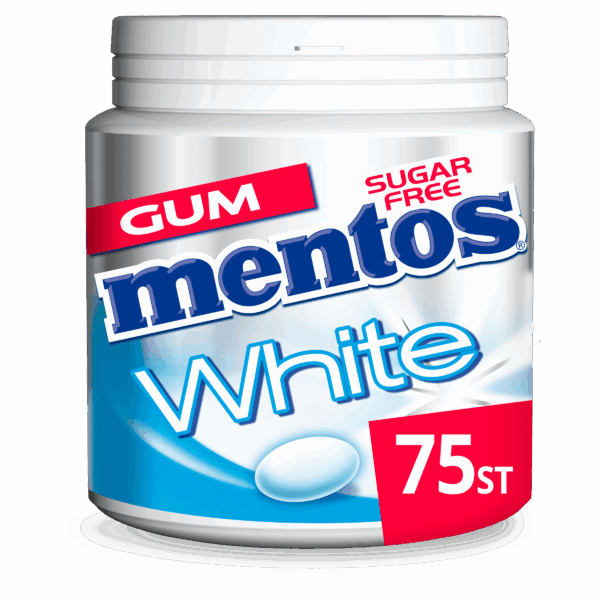 Mentos Gum white sweet mint - PLUS