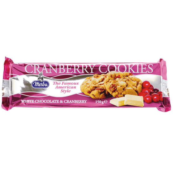Merba Cookies white chocolate cranberry - Dirk