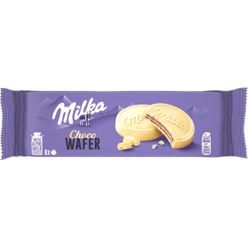 Milka Choco Wafer Koekjes met Witte Chocolade - JUMBO