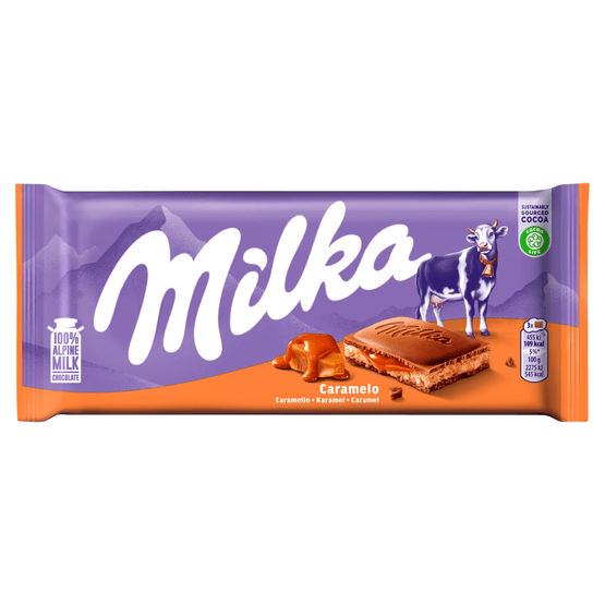Milka Chocoladereep caramel - Dirk