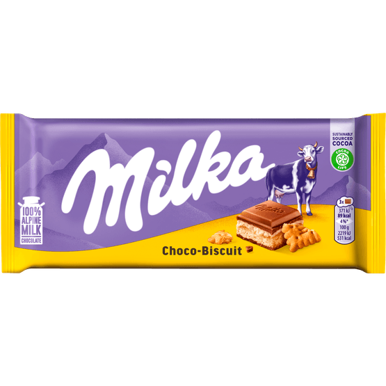 Milka Chocoladereep choco-biscuit - Dirk