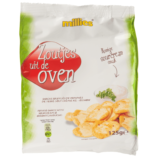 Millies Zoutjes uit de oven sour cream en onion - Dirk