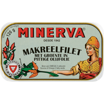 Minerva Makreelfilet met Groente in Pittige Olijfolie - JUMBO