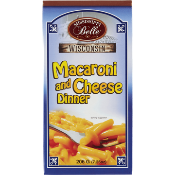 Mississippi Belle Wisconsin Macaroni and Cheese Dinner - JUMBO