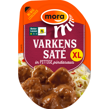 Mora Varkenssaté in Pittige Pindasaus XL - JUMBO