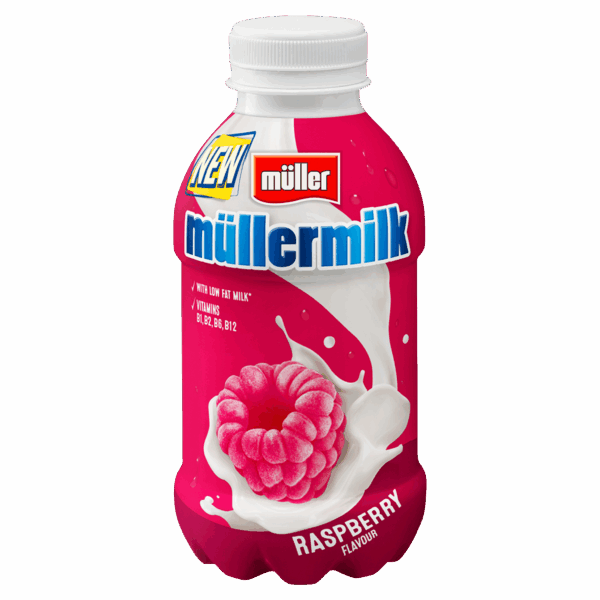Müllermilk Milk framboos - PLUS
