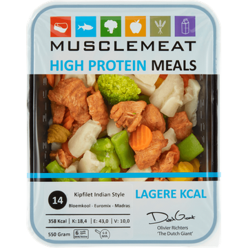 Muscle Meat High Protein Meals Kipfilet Indian Style - JUMBO