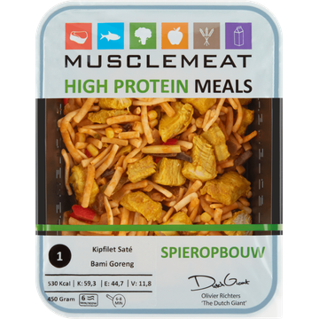 Muscle Meat High Protein Meals Kipfilet Saté Bami Goreng - JUMBO