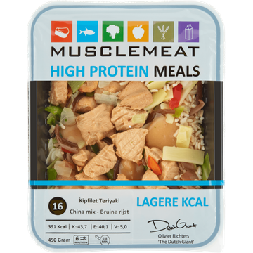 Muscle Meat High Protein Meals Kipfilet Teriyaki China Mix - JUMBO