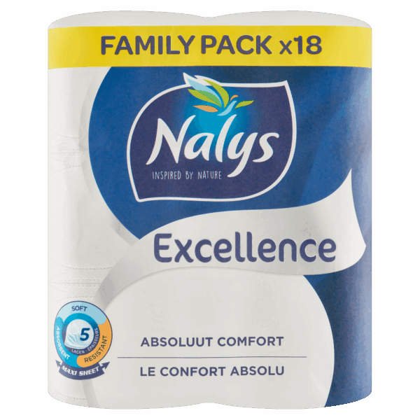 NALYS Toiletpapier Excellence 5-lgs Maxivel - PLUS