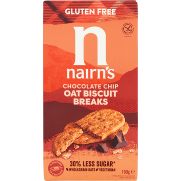 Nairn's Gluten Free Chocolate Chip Oat Biscuit Breaks - JUMBO