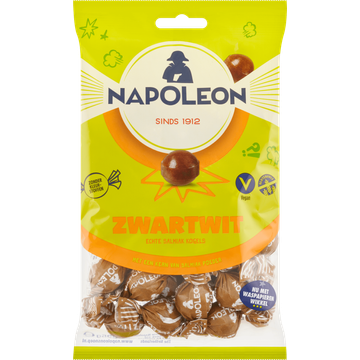 Napoleon Zwartwit Echte Salmiak Kogels - JUMBO