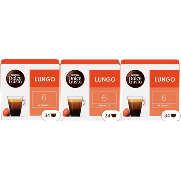 Nescafe Dolce Gusto Lungo 3 x 34 Stuks - JUMBO
