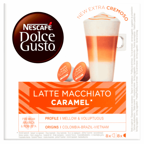 Nescafe Dolce Gusto koffiecups caramel - PLUS
