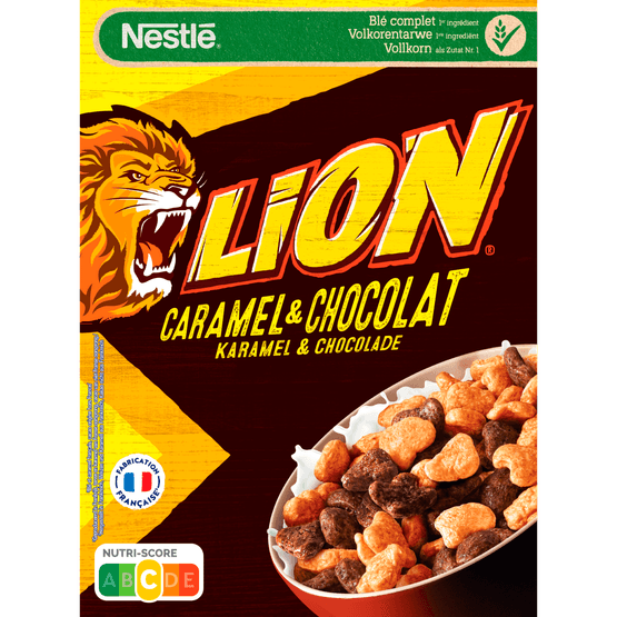 Nestlé Lion ontbijtgranen karamel chocolade - Dirk