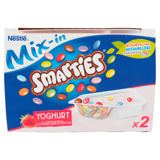 Nestlé Smarties yoghurt aardbei 2 stuks - Dirk