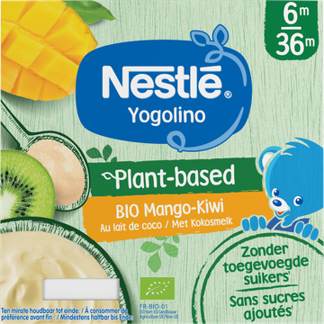 Nestlé Yogolino Bio Mango-Kiwi met Kokosmelk 6m-36m - JUMBO