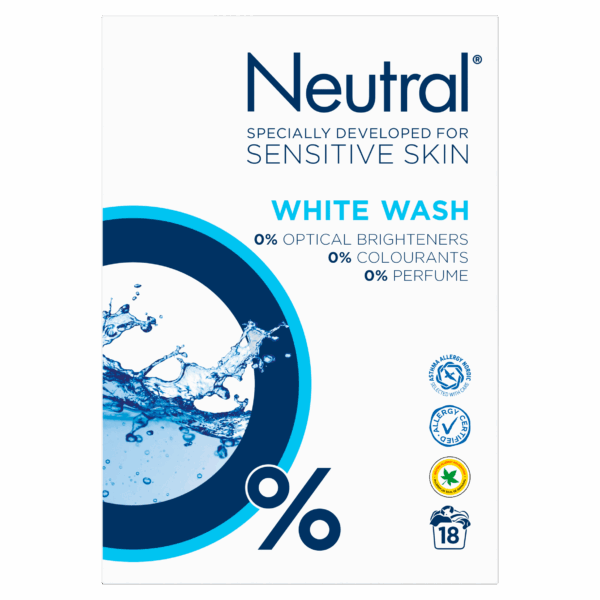 Neutral Wasmiddel Poeder Parfumvrij Wit - PLUS