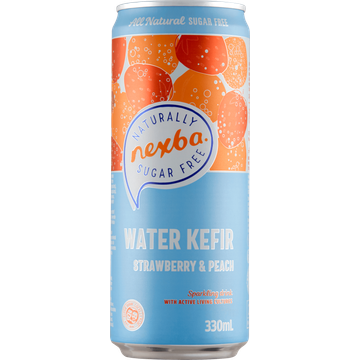 Nexba Water Kefir Aardbei & Perzik - JUMBO