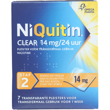 Niquitin Clear pleisters 14 mg / 24 uur