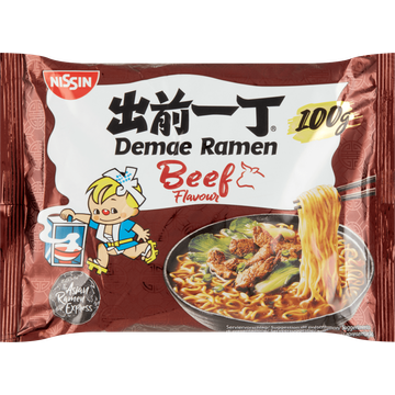 Nissin Demae Ramen Beef Flavour - JUMBO