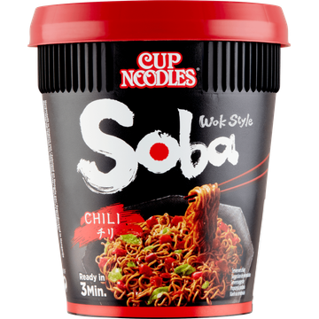 Nissin Soba Wok Style Chili Noedels - JUMBO
