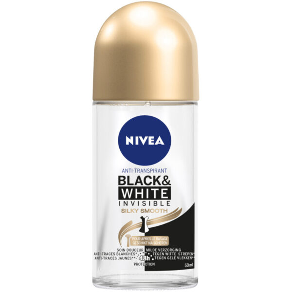 Nivea Black & White Silky Smooth Deo Roller - Albert Heijn