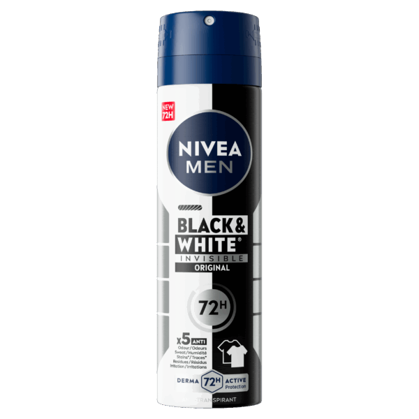 Nivea For Men Deo spray invisible black&white - PLUS
