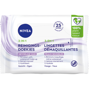 Nivea Reinigingsdoekjes Gevoelige Huid 25 Doekjes - JUMBO
