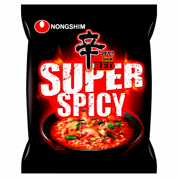 Nongshim Instant Noedels Shin Red Super Spicy - PLUS