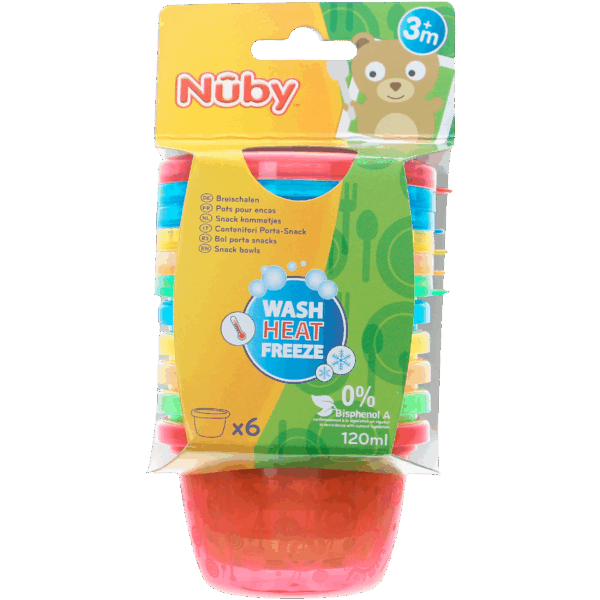 Nuby Kommetjes en deksels 118ml - PLUS