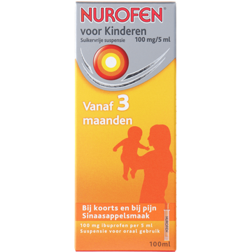 Nurofen Ibuprofen voor kinderen suspensie 100 mg/5 ml - JUMBO