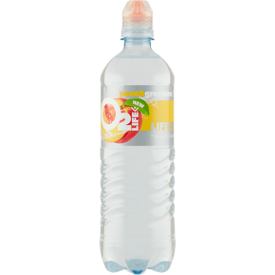 O2Life Mineraalwater green tea peach - Dirk