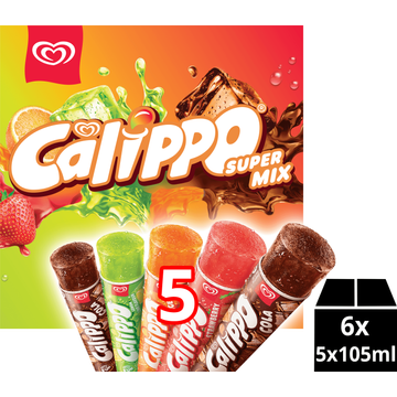 Ola IJs Calippo Supermix 5 stuks 5 x 105ml - JUMBO
