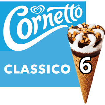 Ola IJs Cornetto Classico 6 Stuks 6 x 90ml - JUMBO