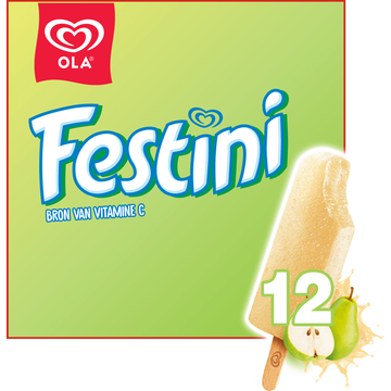 Ola IJs Festini Peer 12 stuks 12 x 50ml - JUMBO