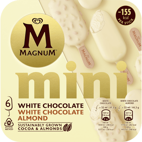 Ola Magnum mini white & white almond - Dirk