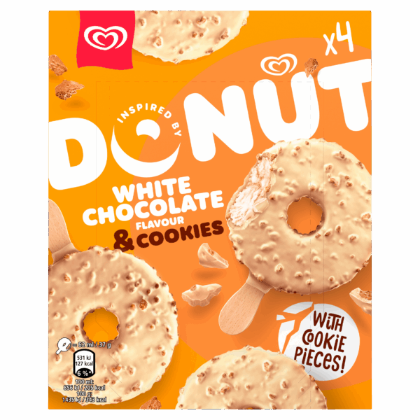Ola OLA White Chocolate Donut Stick 4x62ml - PLUS