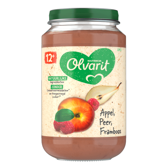 Olvarit 12+ Maanden Appel Peer Framboos - Dirk